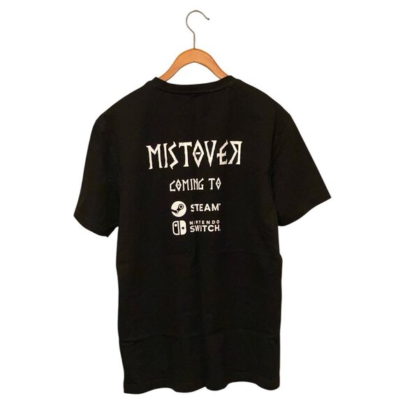 Mistover Black S/S T-Shirt Men's Size 2XL Stream Nintendo Switch Fate Of Mankind - Picture 2 of 14